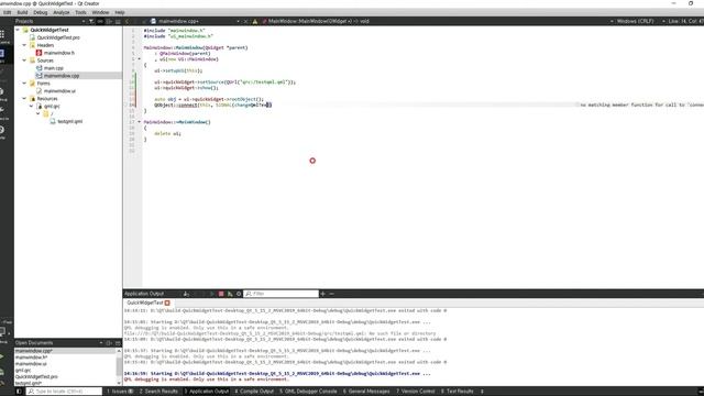 QT: using connect(SIGNAL/SLOT) between QML and QQuickWidget смотреть онлайн