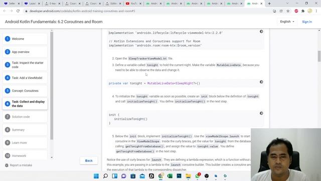 Coroutines and Room - Android Kotlin Fundamental смотреть онлайн
