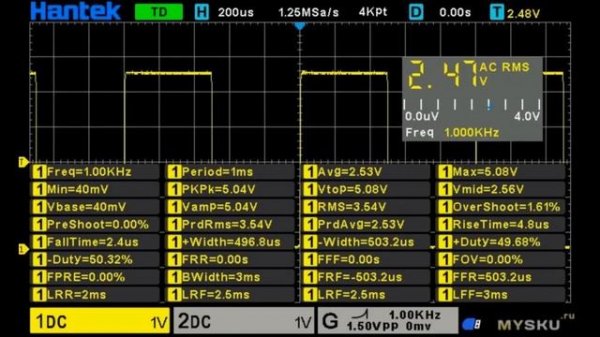 Выбор осциллографа начального уровня. Программный апгрейд Hantek DSO2C10 до старшей модели DSO2D15.