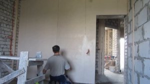 Кнауф МП -75. Ручное нанесение.  Часть- 2