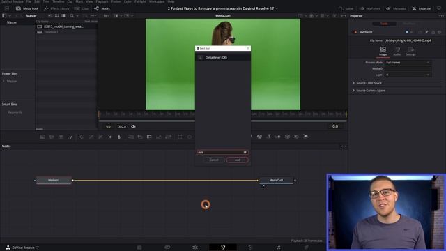 2 Quick Ways to Remove ANY Green Screen In Davinci Resolve 18 смотреть онлайн