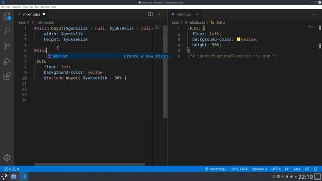 SASS ve SCSS'te Mixin Kullanımı смотреть онлайн