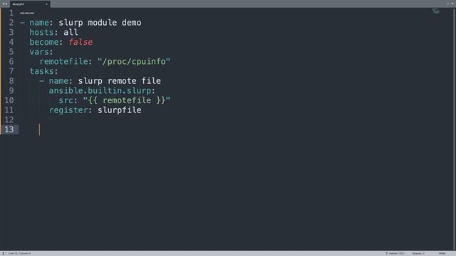 Read file from remote hosts - Ansible module slurp смотреть онлайн