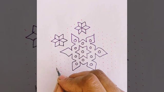 17 dots Lotus 🪷 kolam 🌹 Big kolam 🌹 DailyKolam 🌹 Easy rangoli 🌹 Friday Muggulu @ShailajaHarika смотреть онлайн