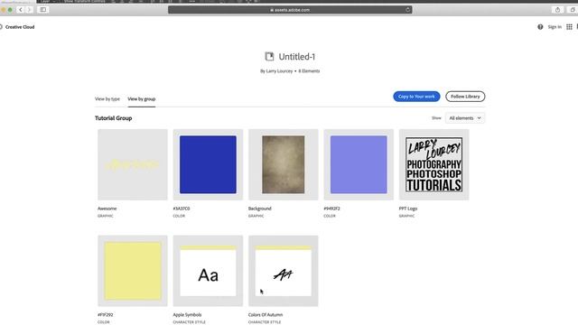 Photoshop Libraries Panel смотреть онлайн