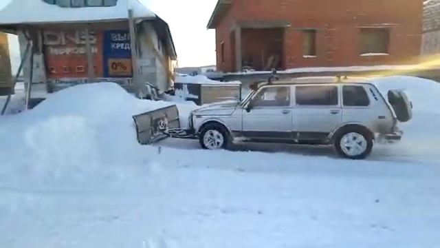 Поворотный Отвал на ниву смотреть онлайн