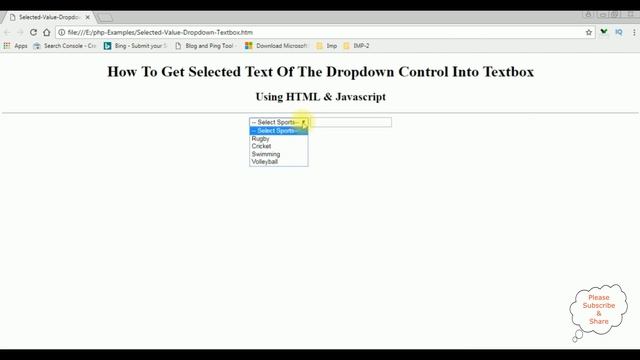 Javascript HTML element get selected select option text value notepad ++ смотреть онлайн