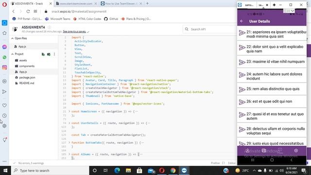 REACT NATIVE | REACT NATIVE NAVIGATION WITH API CALL смотреть онлайн