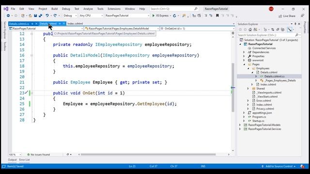 Route parameters in asp net core razor pages смотреть онлайн
