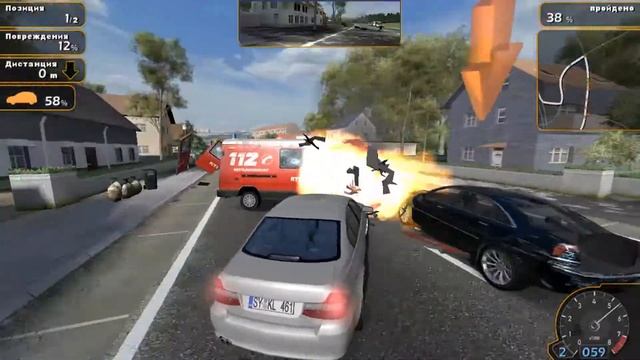 Alarm For Cobra 11: Nitro (PC). Прохождение. (Глава 2 - Гонщик на В9)