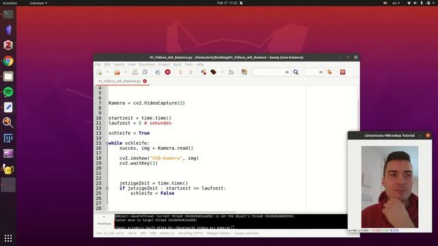 USB-Kamera mit Python und cv2 ansteuern смотреть онлайн