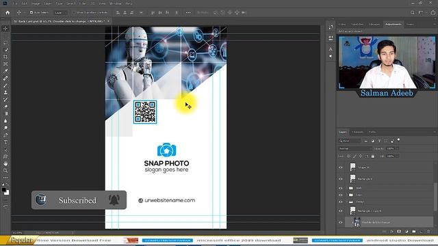 ? how to make business cards in Photoshop | Download PSD File | смотреть онлайн