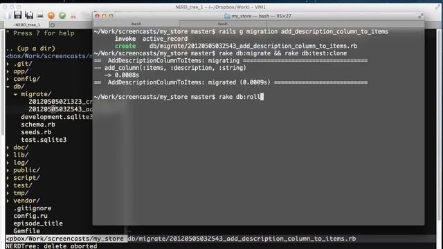 3 эпизод Научись Rails добавление столбцов и индексов смотреть онлайн