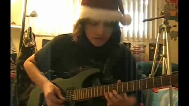 White Christmas Metal Hard Rock Electric Guitar!! смотреть онлайн