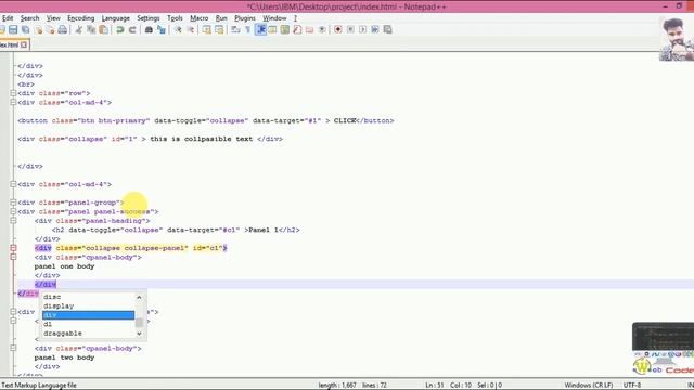 Bootstrap Tutorial in HINDI Part #13 "Accordions " смотреть онлайн
