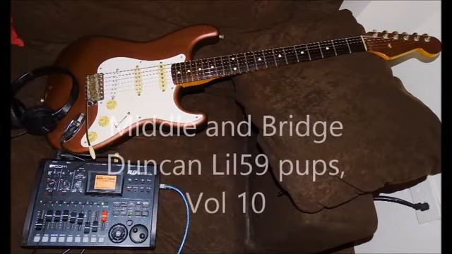 Fender 62 RI Strat Texas Special Neck Pickup vs Duncan Little 59 SL59-1n, SL59-1b pups смотреть онлайн