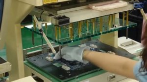 Производство материнских плат на заводе GIGABYTE