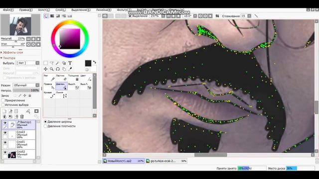РИСУЕМ ДЖОННИ ДЕППА. SPEED ART! PAINT TOOL SAI смотреть онлайн