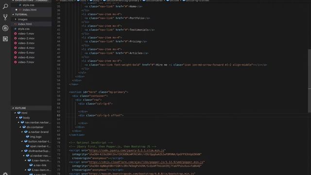 Como crear una pagina web completa en HTML (Bootstrap 4) - 1 смотреть онлайн