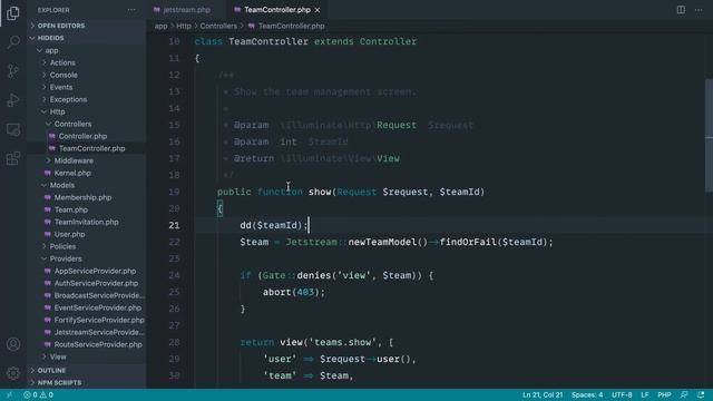 Switching Exposed Team IDs in Laravel Jetstream смотреть онлайн