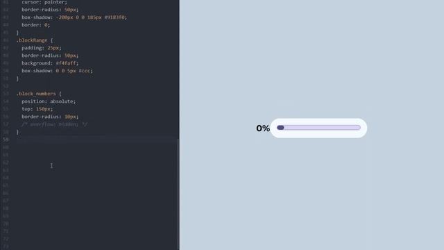 Ползунок диапазона на CSS и JS | Input type range Стилизация | Animated range slider CSS JavaScript смотреть онлайн