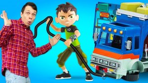 Лучшие игры с БЕН 10 - Чиним машинки с Фёдором! - Супергерой БЕН Тен в сборнике видео для мальчиков