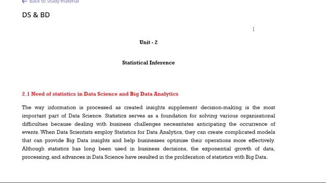 Statistical Inference |Unit 2 (notes+ solved questions)|DSBDA| TE Comp |SPPU смотреть онлайн