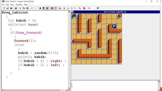 Робот - исполнитель. РОБОТ в лабиринте смотреть онлайн