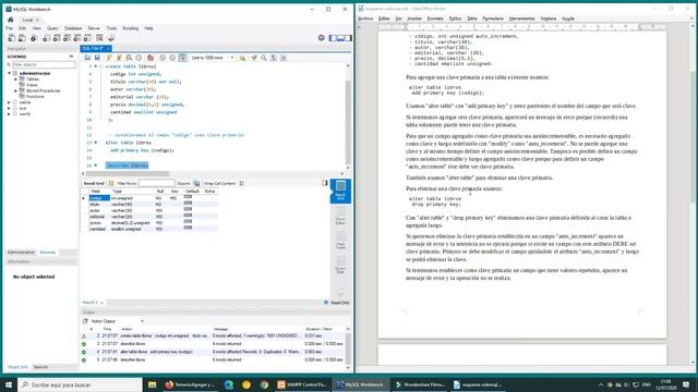 Curso de MySQL: Agregar y eliminar la clave primaria (alter table) смотреть онлайн