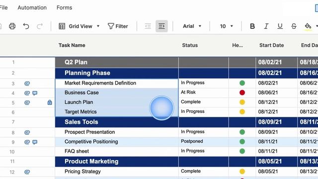 How to Use Rows and Hierarchy in Smartsheet смотреть онлайн