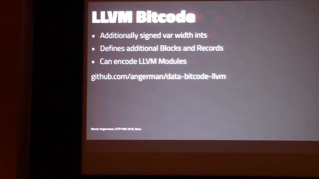 11 3 LLVM Bitcode смотреть онлайн