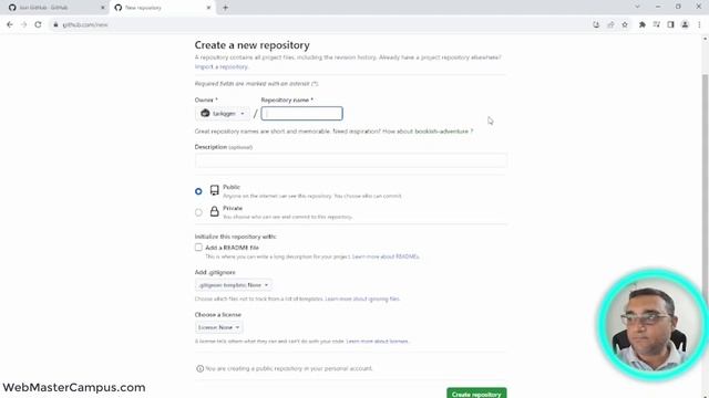GitHub signup and Create New Project смотреть онлайн
