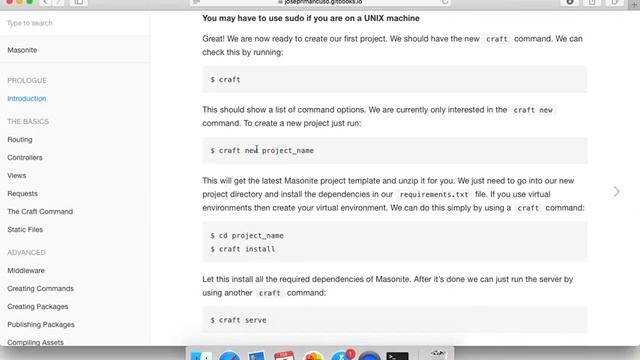 Masonite 1.2 Installation смотреть онлайн