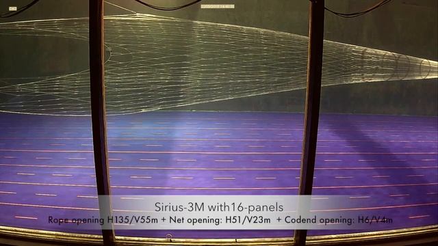 Pelagic trawl, Sirius-3M - 16 panels netpart and codend смотреть онлайн