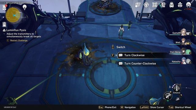 Honkai: Star Rail Luminflux Pyxis Puzzle Destroy the entangled Ambrosial Arbor смотреть онлайн