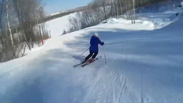 Горные лыжи. Карвинг. Татьяна Харитонова. смотреть онлайн