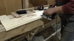 Рубанок Макита KP0810C, выборка четверти.