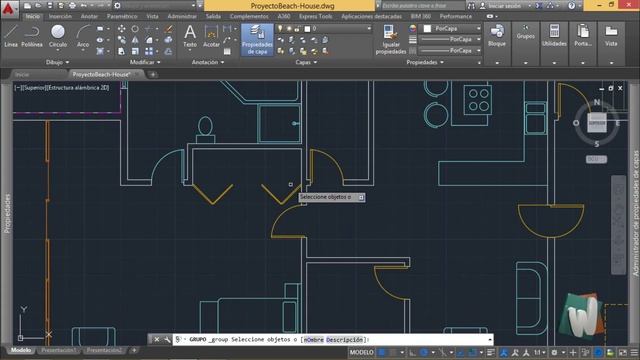 AutoCAD 2016, Creación, edición y modificación de grupos, curso completo en español, cap 6.4. смотреть онлайн