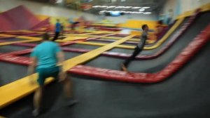 Корпаротив в батутном парке "Небо" Сокол.