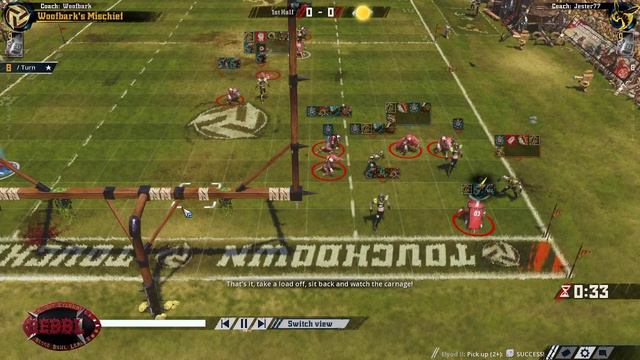 BB2 REBBL Playoffs Ro61 - Woofbark's Mischief vs Darkside Dreamers смотреть онлайн
