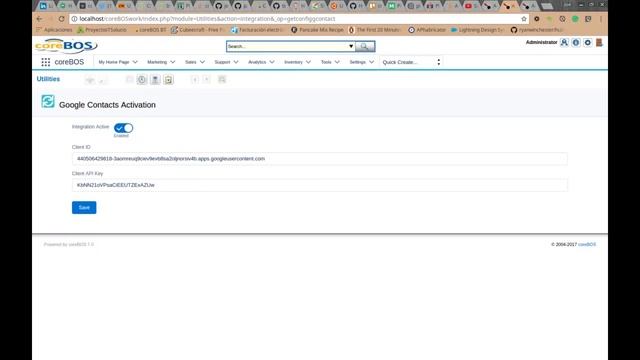 coreBOS Google Contacts Integration смотреть онлайн