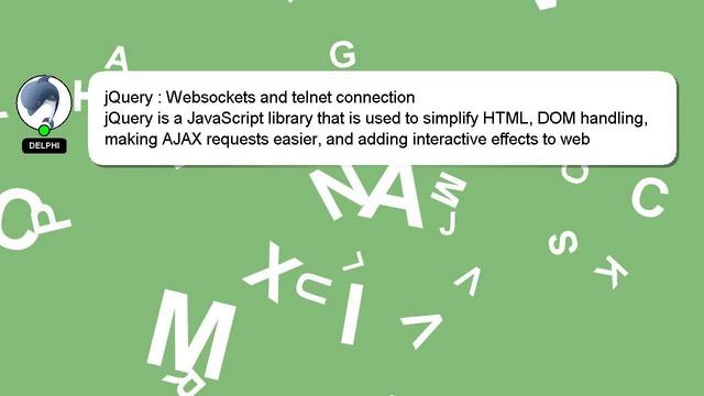 jQuery : Websockets and telnet connection смотреть онлайн