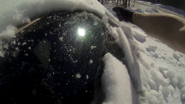 GOPR0 On the go! 6 inches of HARD SNOW on the MM HHR! Slam it off! смотреть онлайн