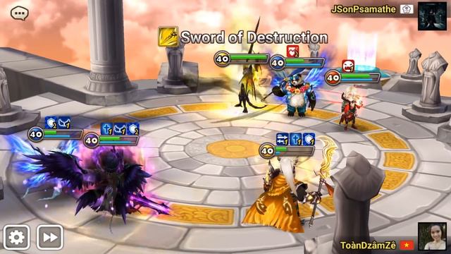 Light & Dark Brothers. Artamiel/Fermion Combo in Summoners War смотреть онлайн