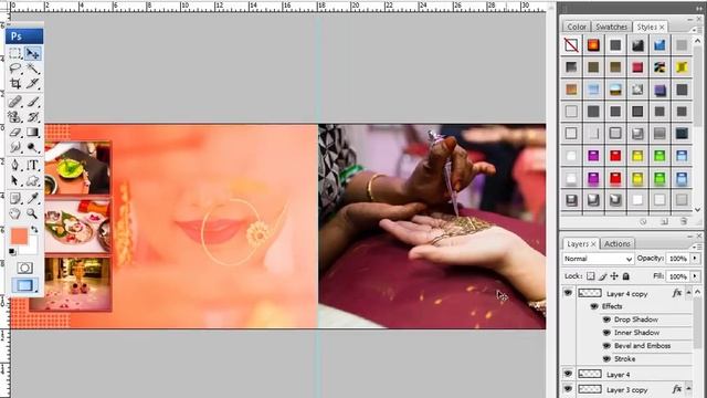 Wedding Photo Album Design Template create in Photoshop in Hindi tutorial by Multitalent Video смотреть онлайн