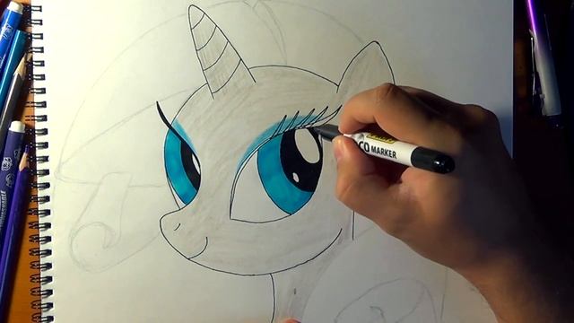 Как нарисовать пони Рарити, How to draw Pony Rarity, Como dibujar pony Rarity смотреть онлайн