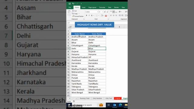ROW differences value sortcuts in excel|#excel#exceltips #exceltricks#excelfunctions #excelshortcut смотреть онлайн