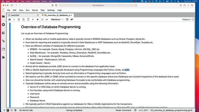 Programming Essentials Python - CRUD Operations - Overview of Database Programming смотреть онлайн