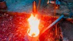 Горн на отработке