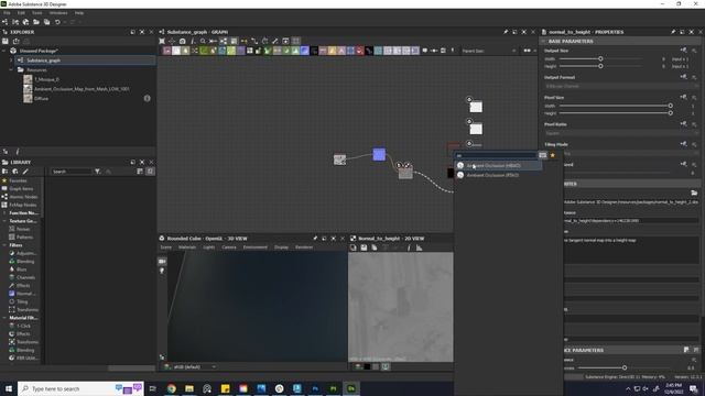 Make Ambient Occlusion from Diffuse Map In Substance Designer смотреть онлайн